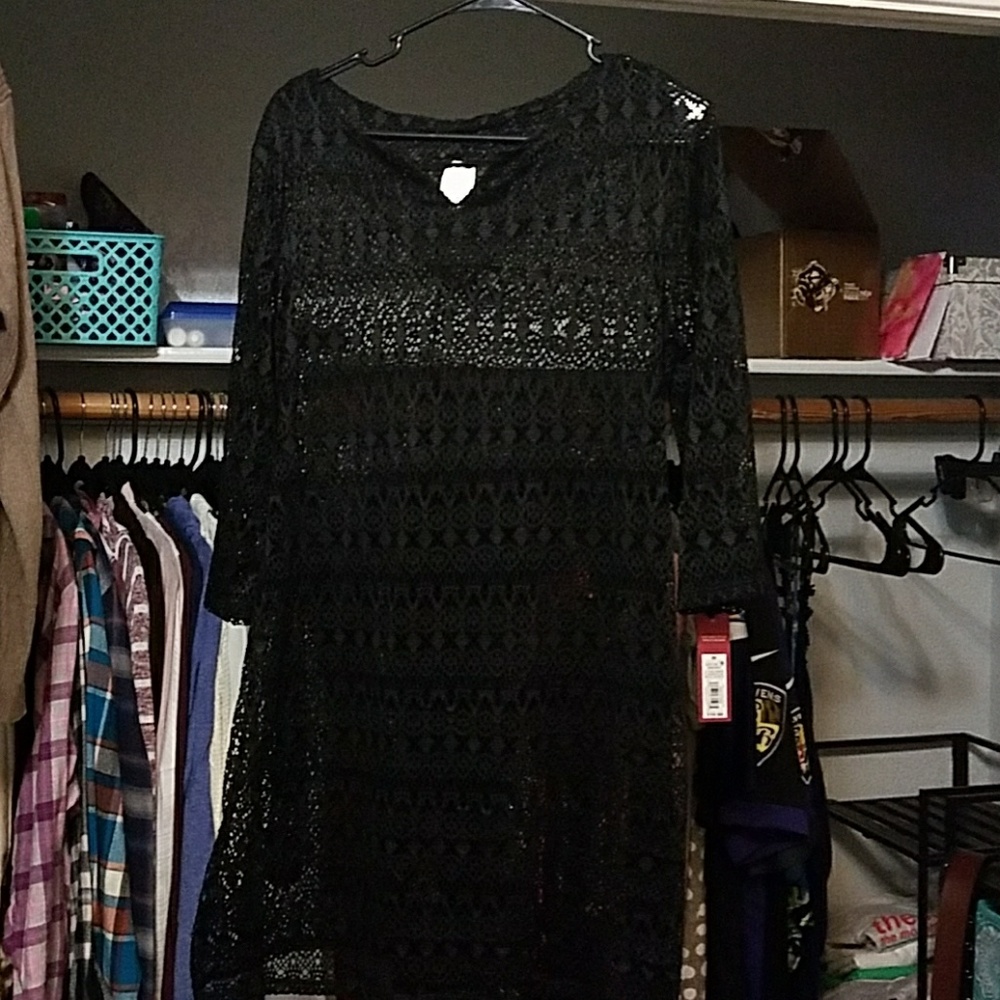 Black bikini cover up!